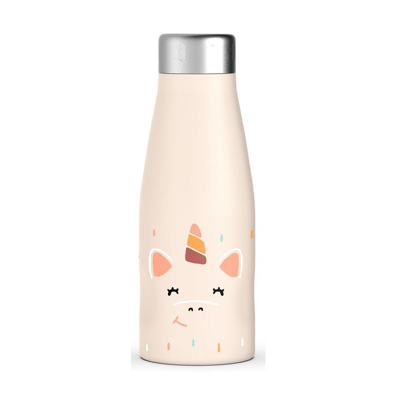 SUAVINEX Botella Termo para Líquidos Frío y Calor color Crema "Unicornio" 350ml-1