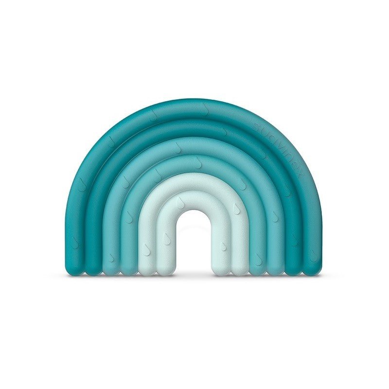 SUAVINEX Mordedor de Silicona +0m Arcoirirs Azul Etapa 1-1