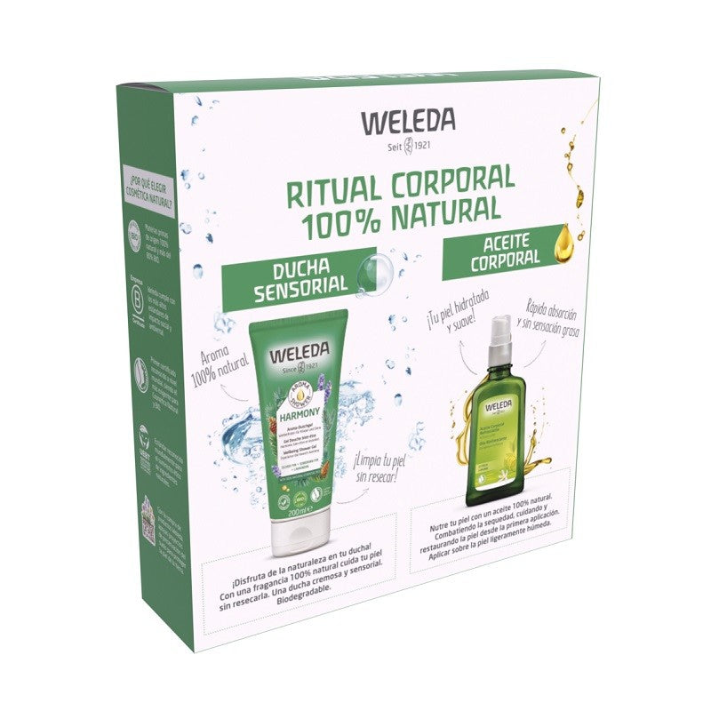 WELEDA Pack Aceite Corporal Refrescante Citrus 100ml + Aroma Shower Harmony 200ml-2