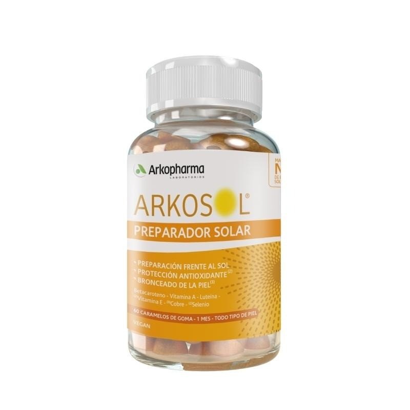 ARKOSOL Gominolas Preparador Solar 60 Caramelos de Goma-1