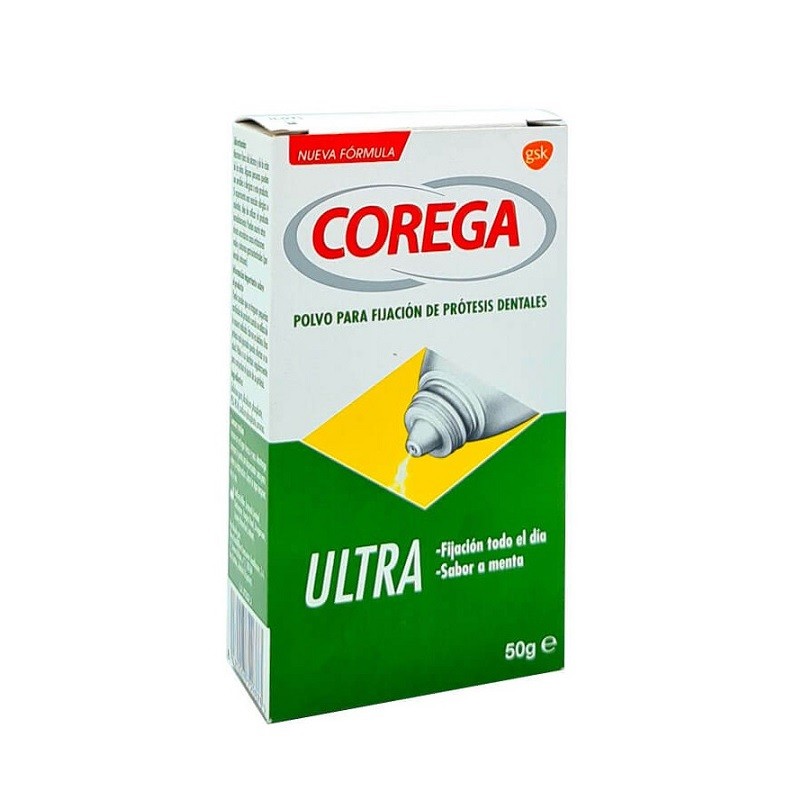 COREGA Ultra Polvo Fijador Prótesis Dentales 50g-1