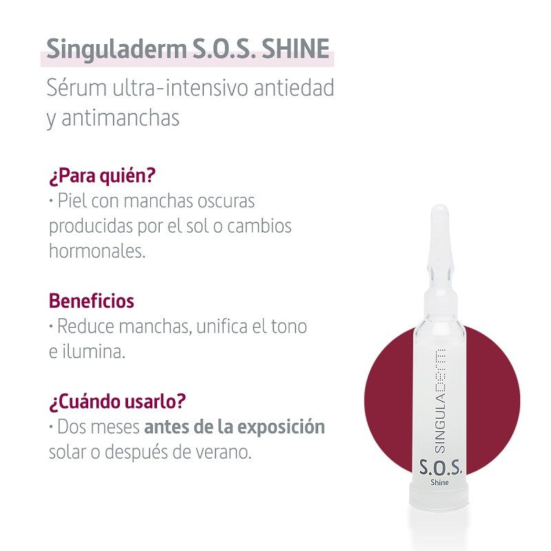 Singuladerm S.O.S. Shine Sérum Iluminador 4 Viales-2