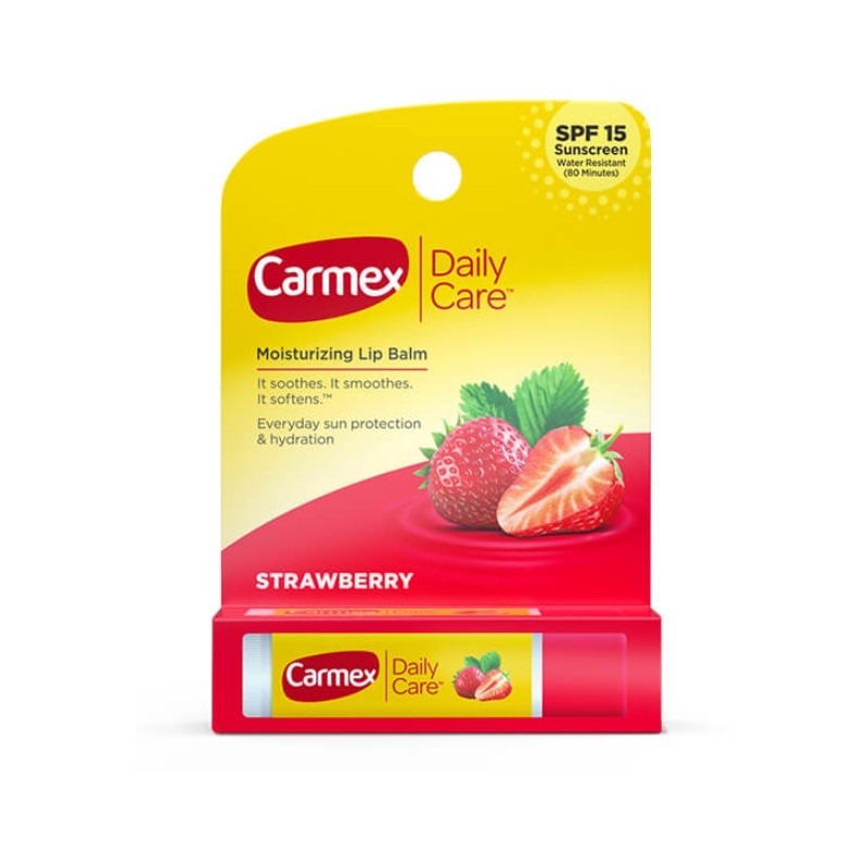 CARMEX Bálsamo Labial Hidratante sabor Fresa SPF15 (4,9ml)-2