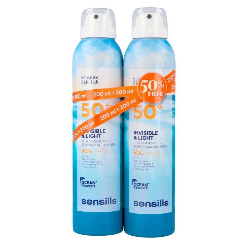 SENSILIS Body Spray Invisible & Light SPF50+ Fotoprotector Antiedad DUPLO 2x200ml-2