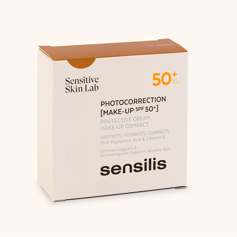 SENSILIS Photocorrection Maquillaje Compacto SPF50+ 02 Golden 10g-6