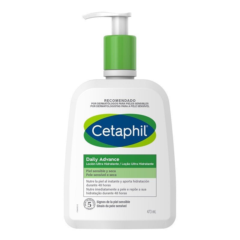CETAPHIL Loción Ultra Hidratante Daily Advance Pieles Sensibles y Secas 473ml-1