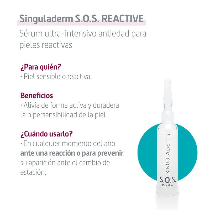 SINGULADERM S.O.S. Reactive Sérum Pieles Reactivas 4 Viales-2