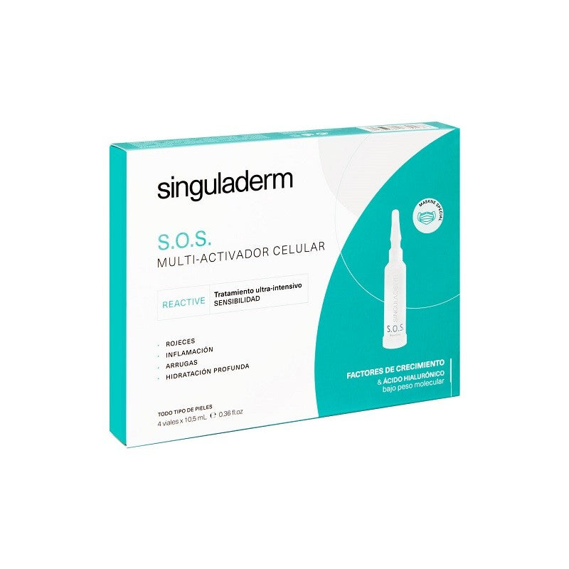 SINGULADERM S.O.S. Reactive Sérum Pieles Reactivas 4 Viales-1