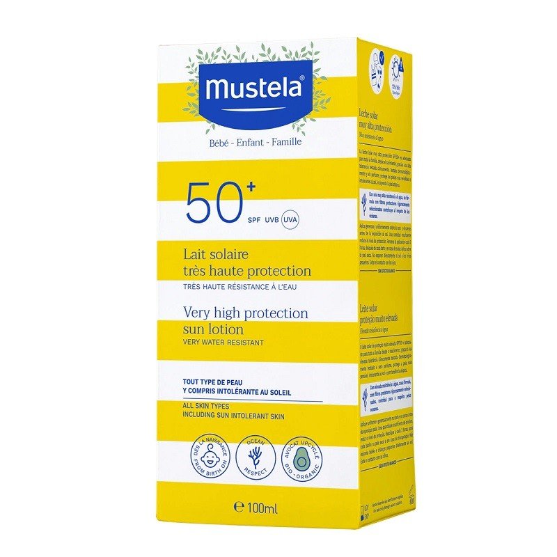 MUSTELA Leche Solar Muy Alta Protección SPF 50+ (100ml)-1