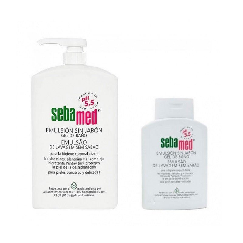 SEBAMED Emulsión Sin Jabón Gel de Baño 1L + 200ml de REGALO-2