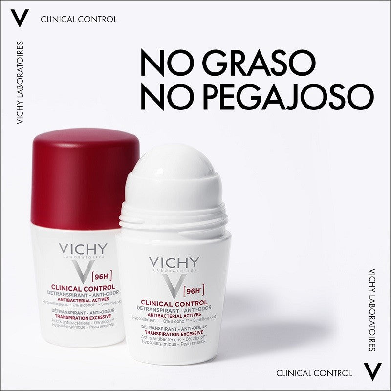 VICHY Desodorante Antitranspirante 96h Roll-On Clinical Control 50ml-3