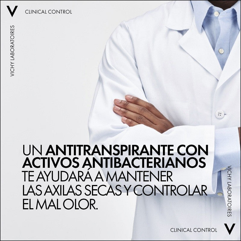 VICHY Desodorante Antitranspirante 96h Roll-On Clinical Control 50ml-8