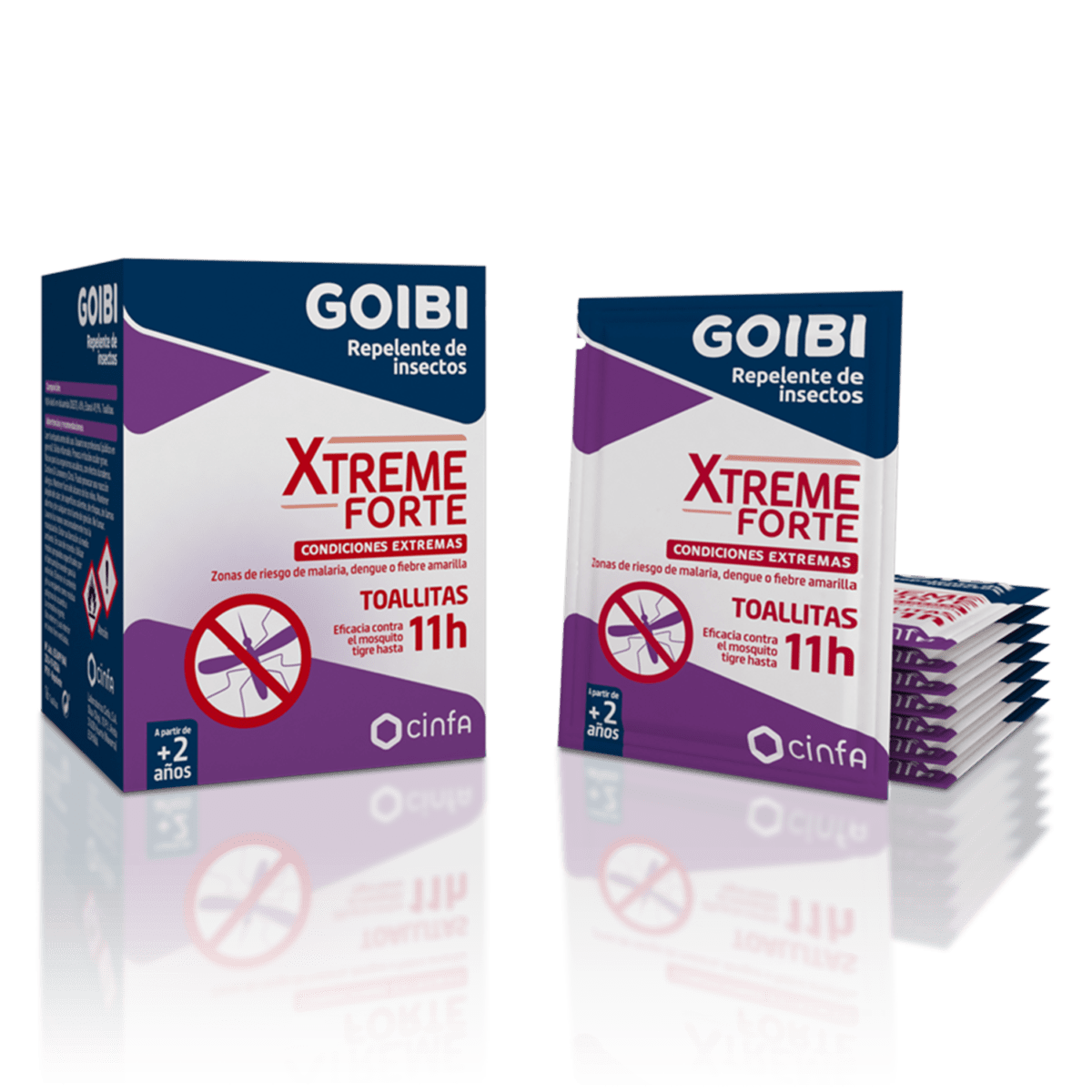 GOIBI Antimosquitos Xtreme Forte Toallitas 16 uds-1