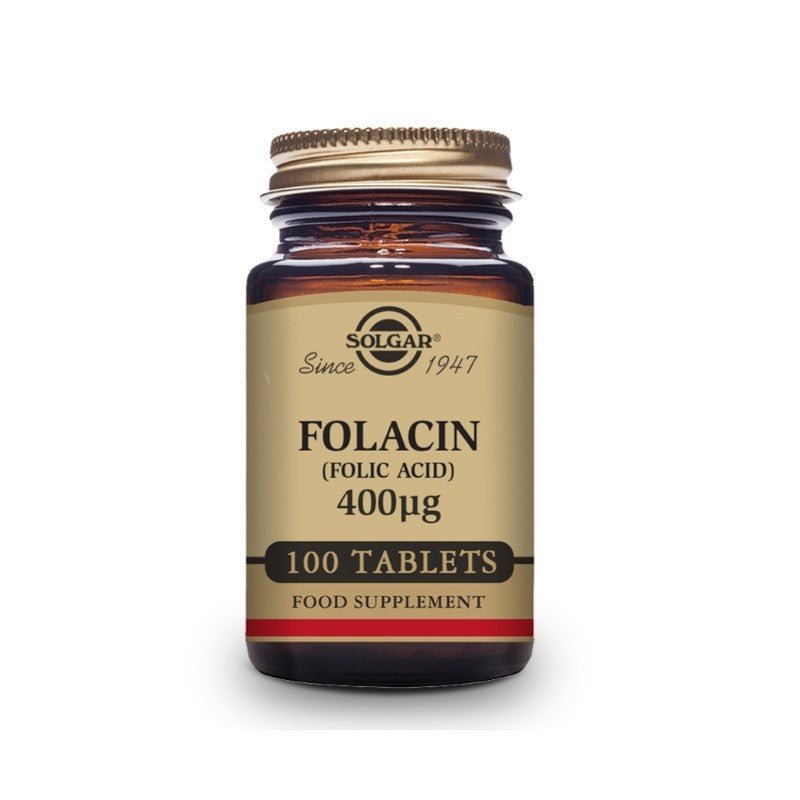 SOLGAR Folacín Ácido Fólico 100 comprimidos de 400mg-3
