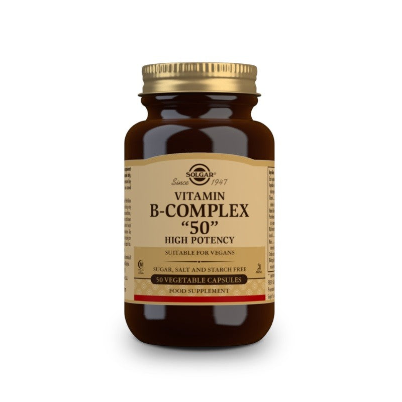 SOLGAR Vitamina B Complex 50 Cápsulas Vegetales-1