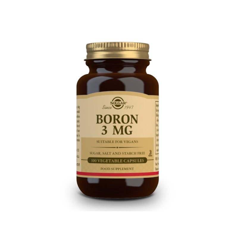 SOLGAR Boro 3 mg (100 Capsulas Vegetales)-1