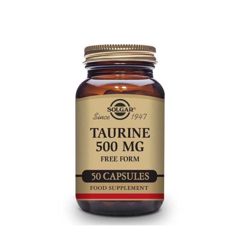 SOLGAR Taurina 500mg (50 Cápsulas vegetales)-3