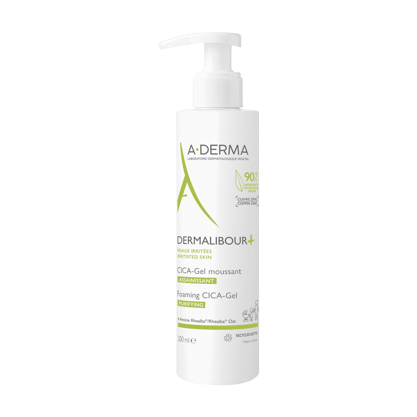A-Derma Dermalibour+Gel limpiador 200 ml-1