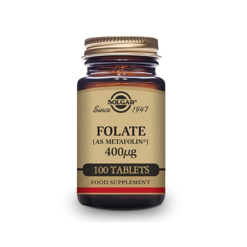 SOLGAR Folato Metafolin 400mcg (100 comprimidos)-3