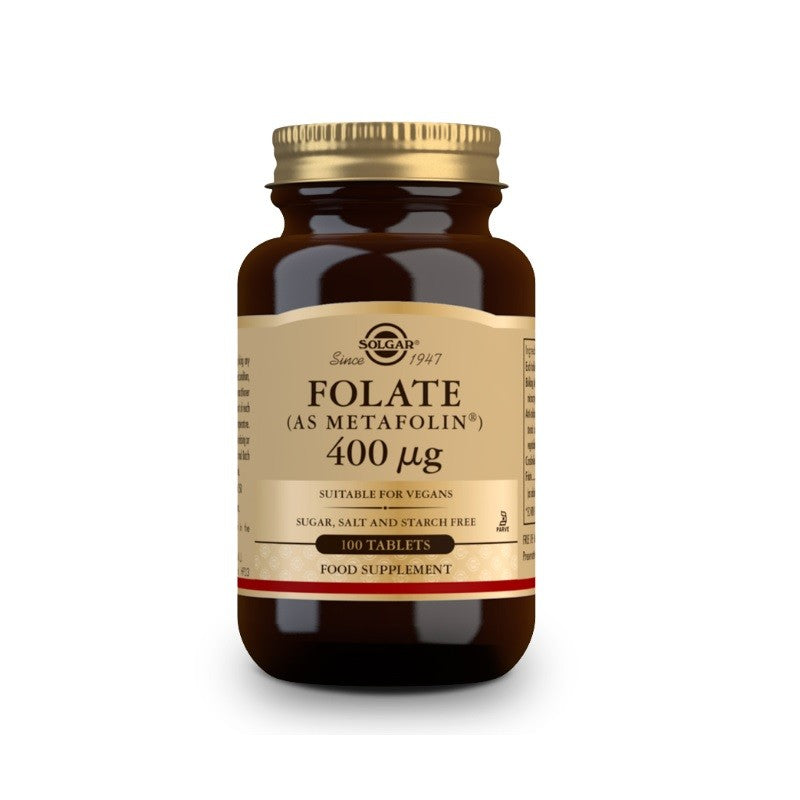 SOLGAR Folato Metafolin 400mcg (100 comprimidos)-1