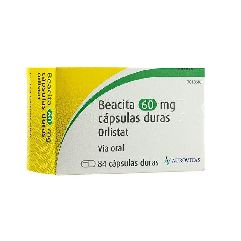 Beacita 60 mg Orlistat 84 cápsulas - Aurovitas-1