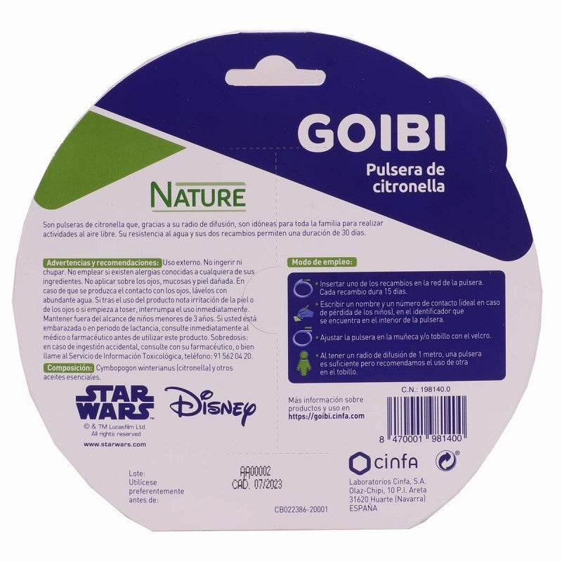GOIBI Pulsera de Citronela Nature Star Wars BB8 Naranja-2