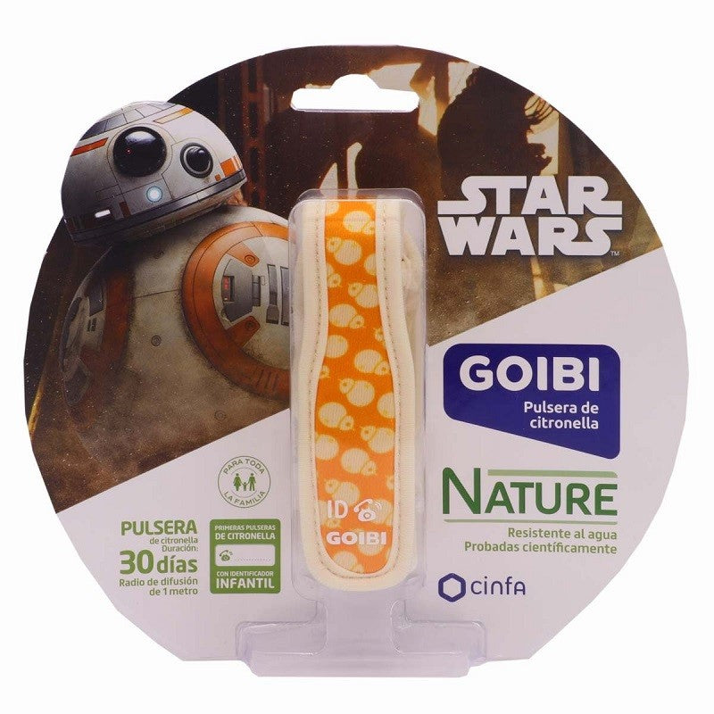 GOIBI Pulsera de Citronela Nature Star Wars BB8 Naranja-1