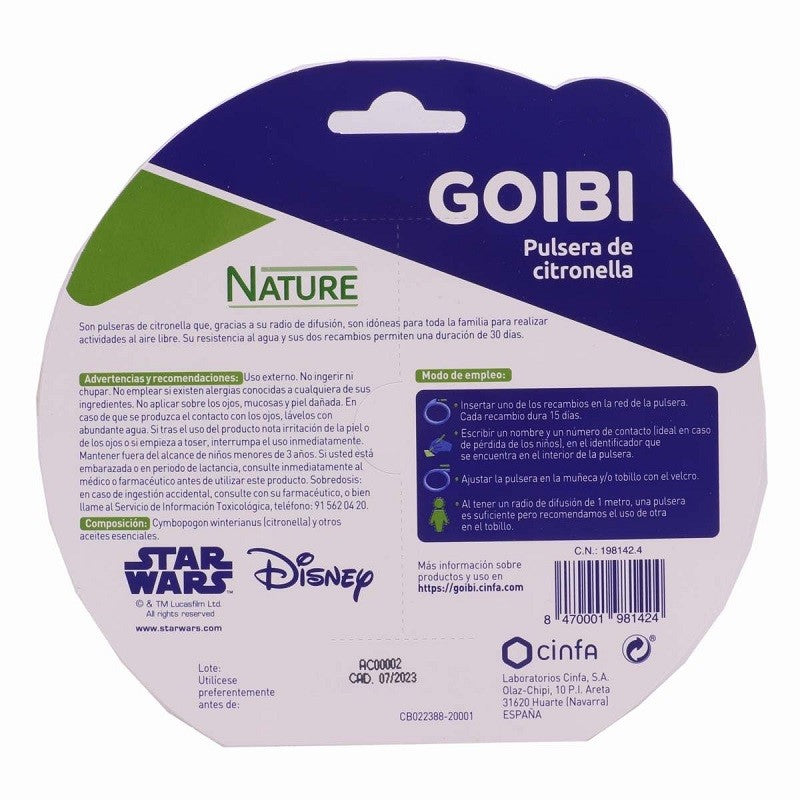 GOIBI Pulsera de Citronela Nature Star Wars Negra Darth Vader-2