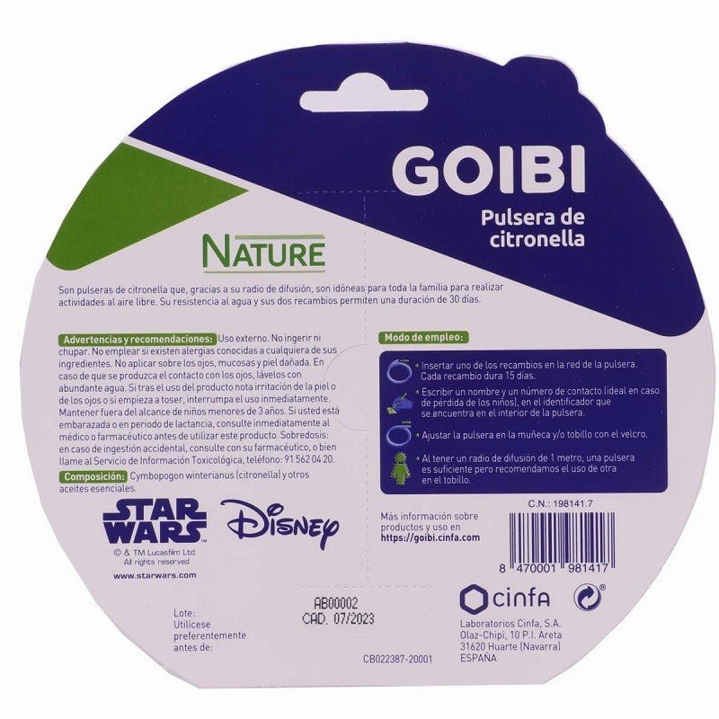GOIBI Pulsera de Citronela Nature Star Wars Rey Azul-2