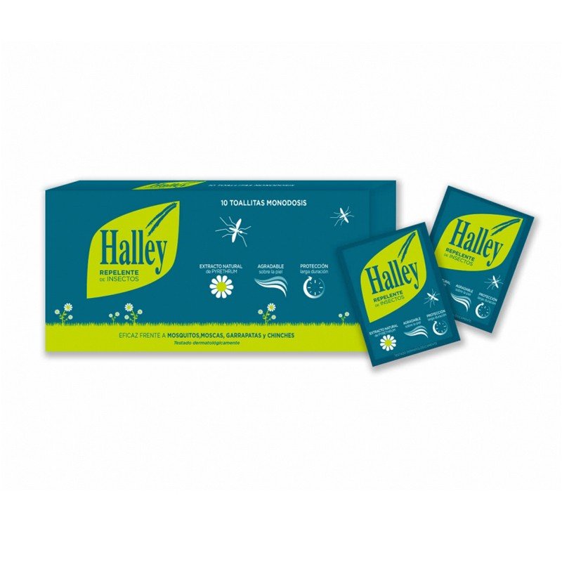 Halley toallitas repelentes de insectos 10 unidades-1