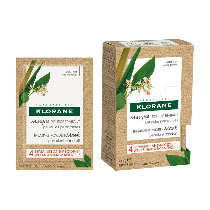 KLORANE Mascarilla Polvo a la Galanga 8 bolsas x 3 gr-1
