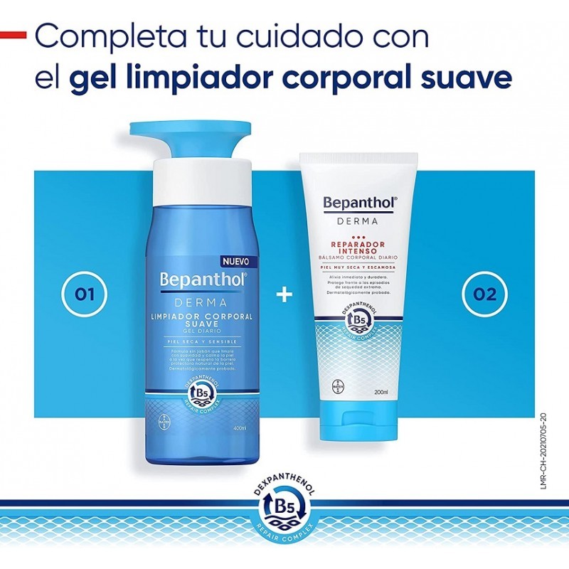 BEPANTHOL Derma Bálsamo Reparador Intenso Corporal Diario DUPLO 2x 200ml-6