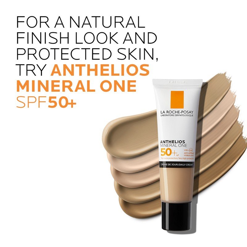 ANTHELIOS Mineral One SPF50+ Crema Facial con Color Tono 2 Medio 30ml-6