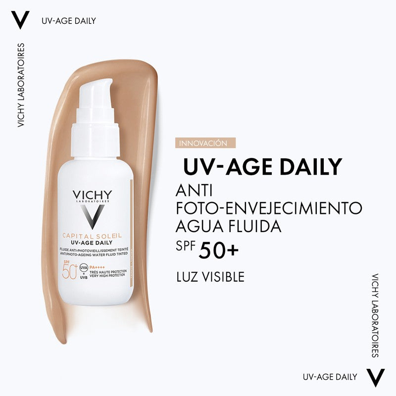 VICHY Capital Soleil UV-AGE Daily con Color SPF50+ Water Fluid 40ml-5
