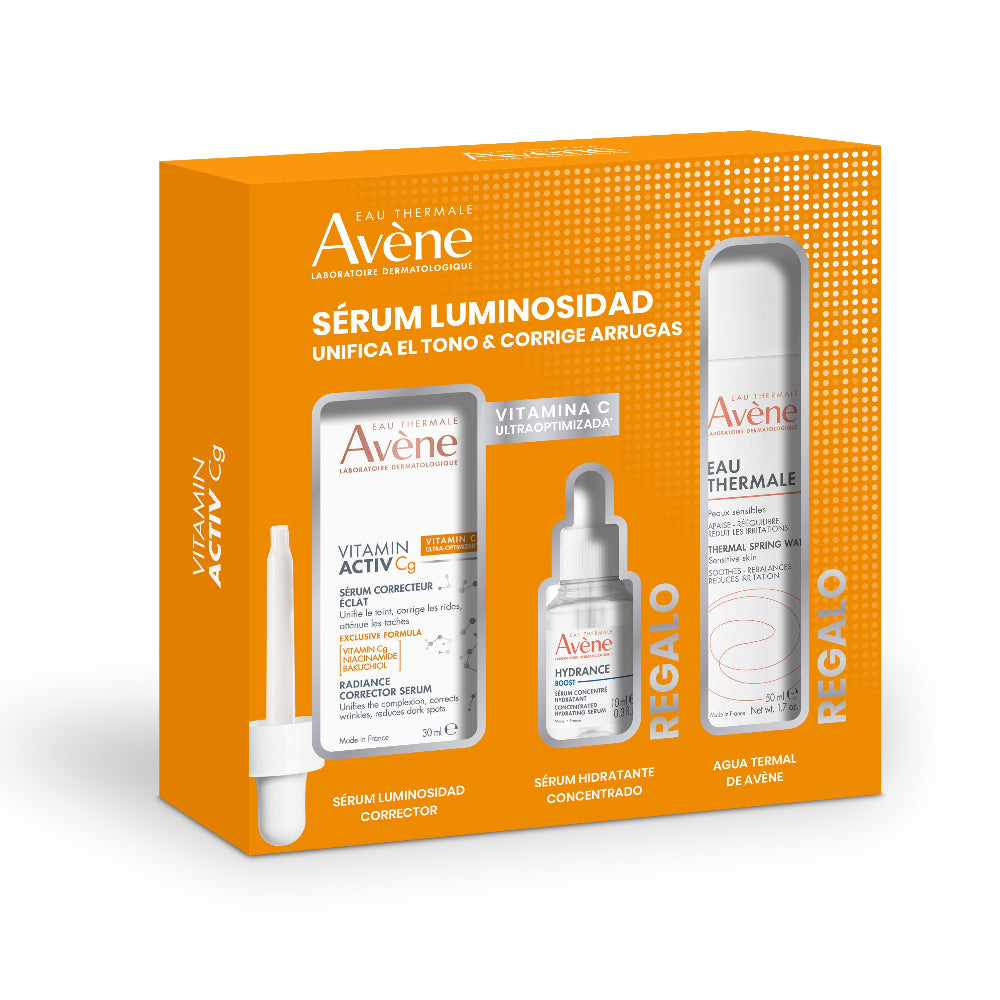 Avène Pack Serum Vitamin Cg 30ml+Serum Hydrance 10ml +Agua Termal 50ml