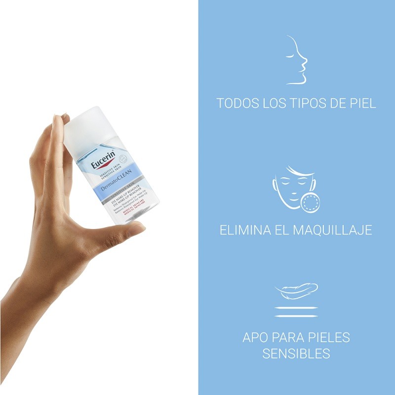EUCERIN DermatoCLEAN Desmaquillante Bifásico de Ojos 125ml-5