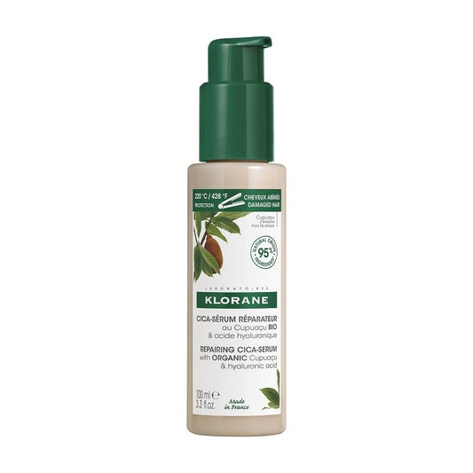 KLORANE Cica-Sérum Reparador Cabello Seco y Dañado con Cupuaçu Orgánico y Ácido Hialurónico 100ml-1