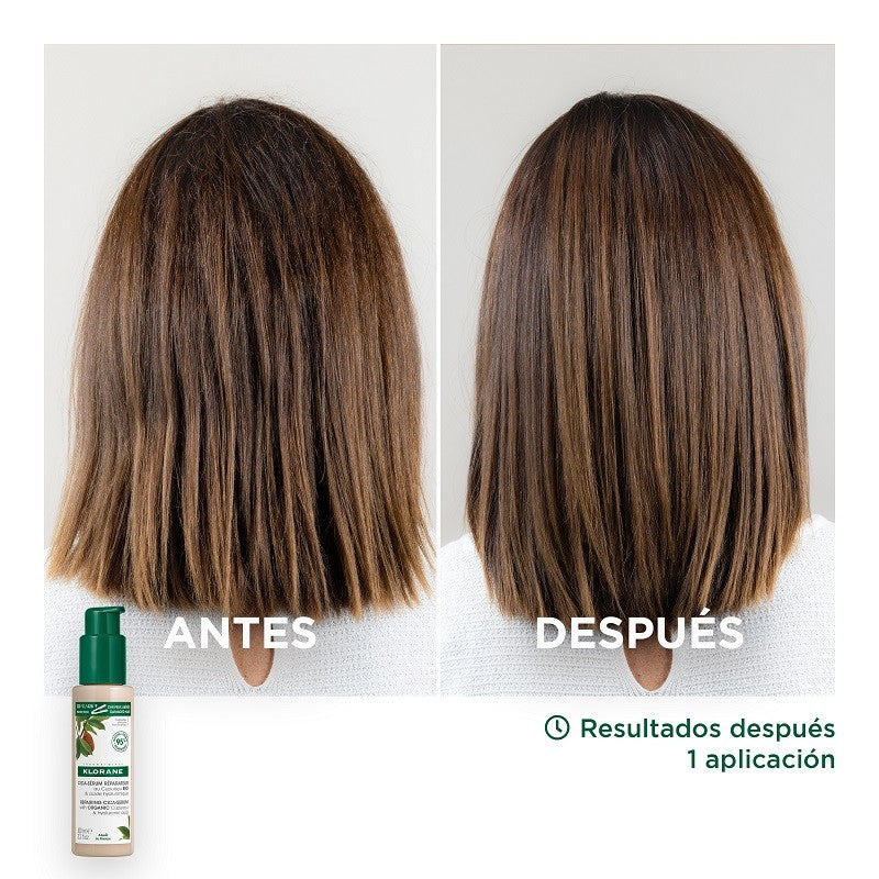 KLORANE Cica-Sérum Reparador Cabello Seco y Dañado con Cupuaçu Orgánico y Ácido Hialurónico 100ml-3