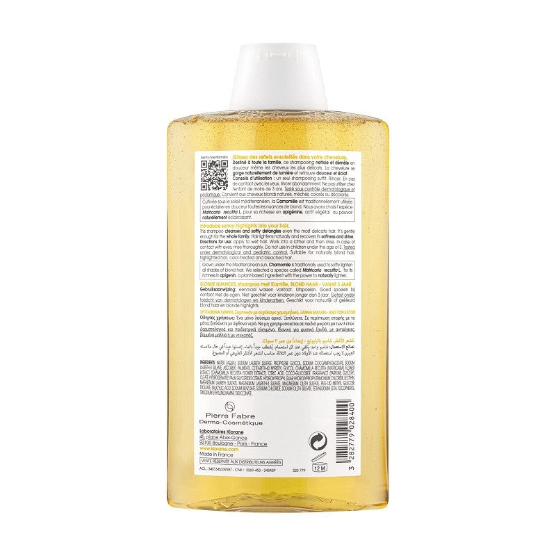 KLORANE Champú Camomila Reflejos Dorados 400 ml-2
