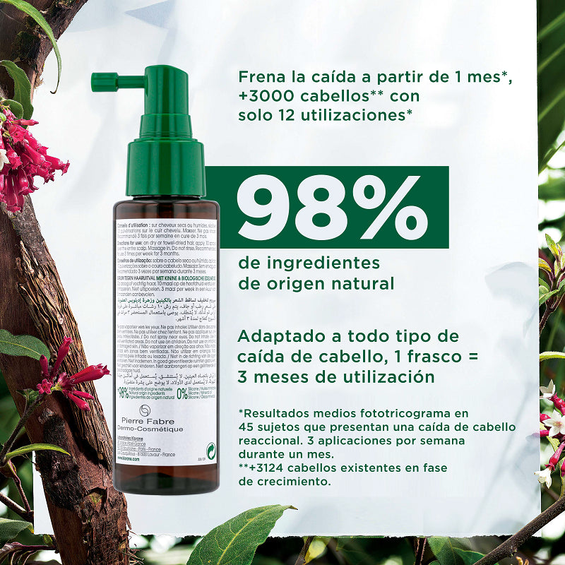 KLORANE Sérum Anticaída Quinina & Edelweiss BIO 100ml-4