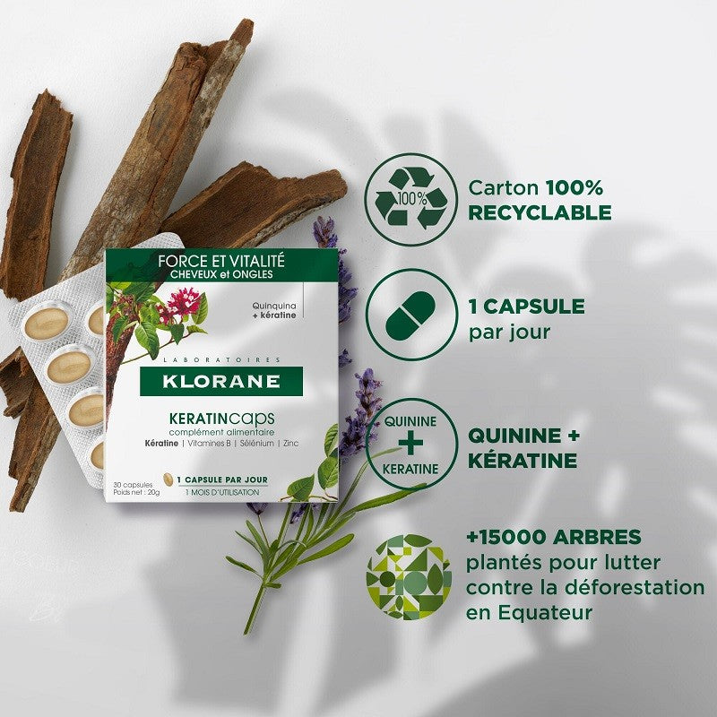 KLORANE Keratincaps Cabello 30 Cápsulas-4