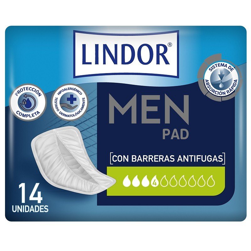 LINDOR Men Pad Extra 4 Gotas 14 unidades-1