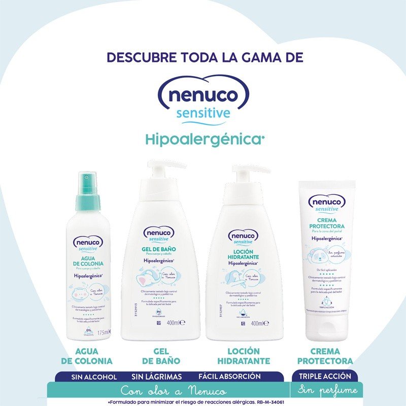 NENUCO Sensitive Loción Hidratante Bebé 400 ml-6