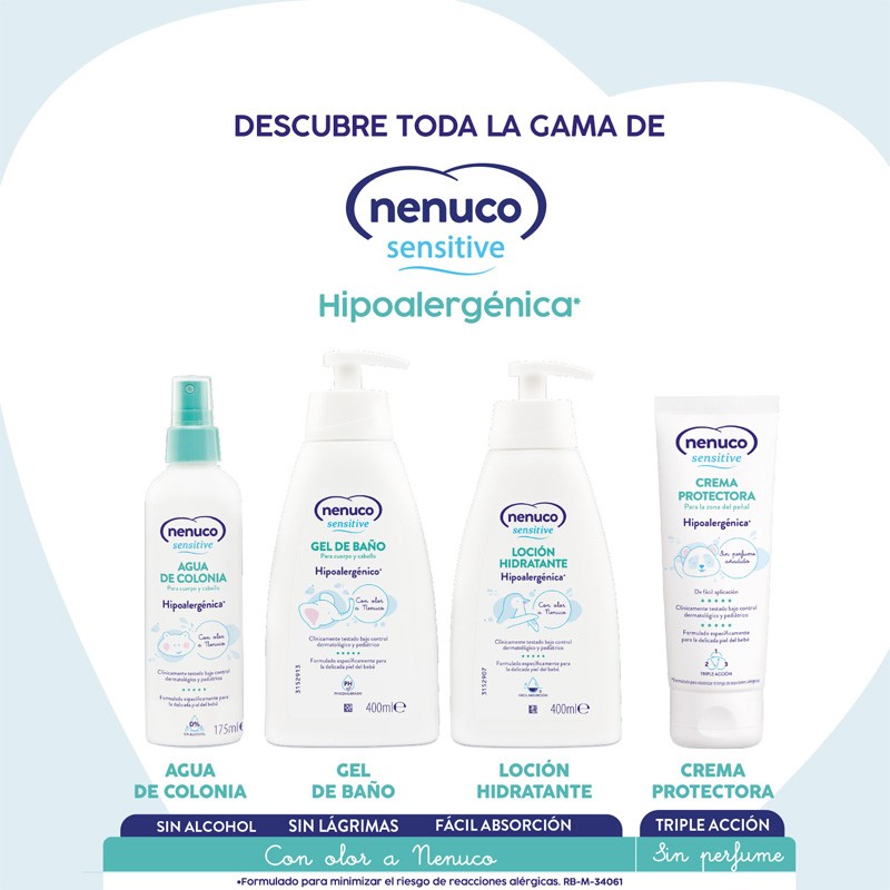 NENUCO Sensitive Loción Hidratante Bebé 400 ml-6