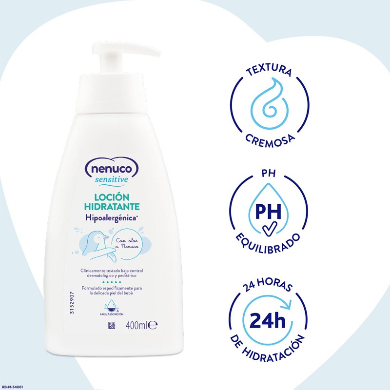 NENUCO Sensitive Loción Hidratante Bebé 400 ml-4