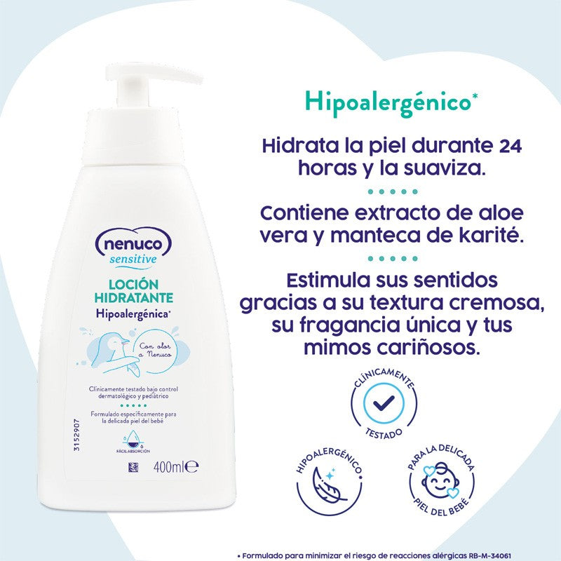 NENUCO Sensitive Loción Hidratante Bebé 400 ml-5