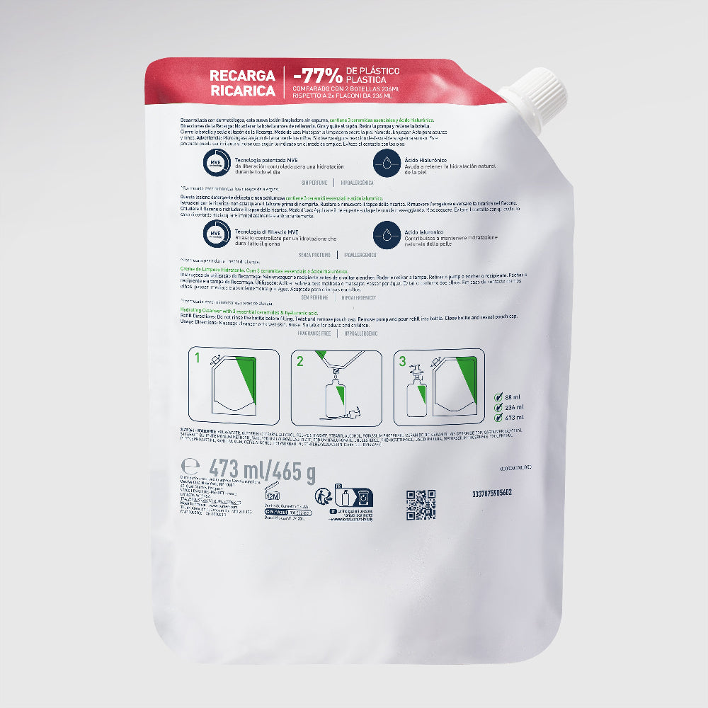 CeraVe Recarga Limpiadora Hidratante 473ml
