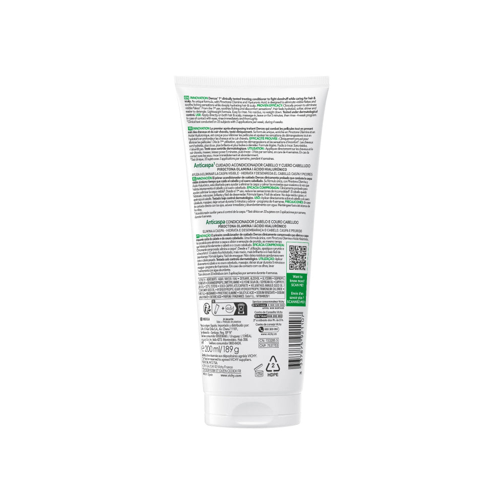 Dercos - Vichy Acondicionador Anticaspa Hidratante 200ml