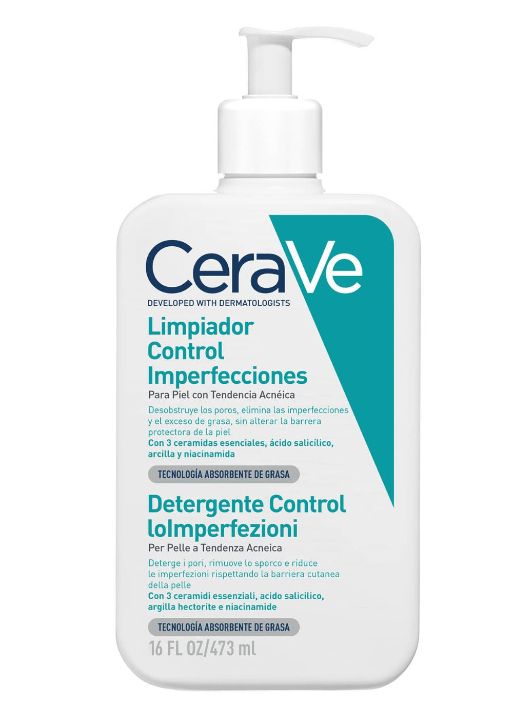 CeraVe Limpiador Control Imperfecciones Gel 473ml
