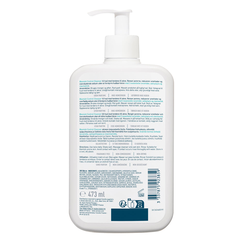 CeraVe Limpiador Control Imperfecciones Gel 473ml